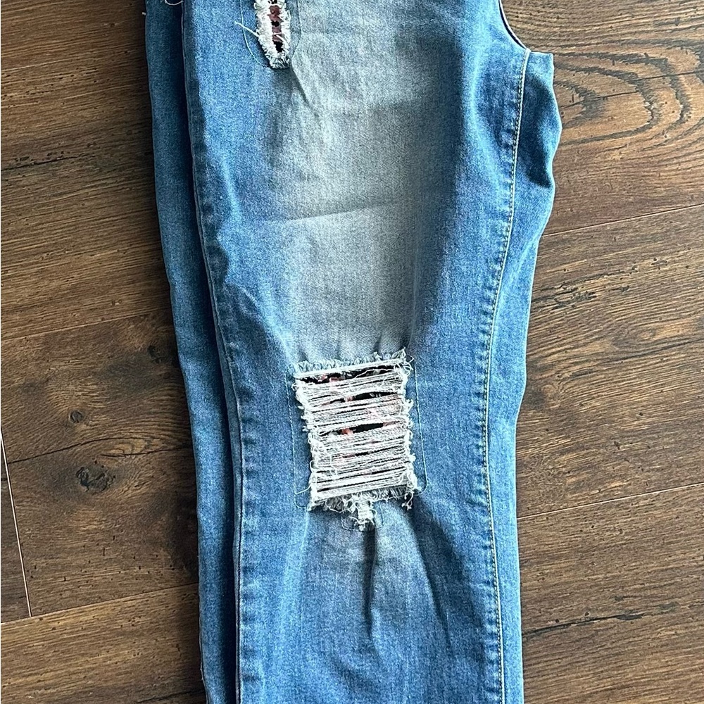 Distressed Blue Jeans for Women